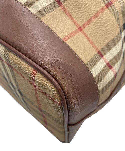 Burberry's（バーバリーズ）Burberry's (バーバリーズ) 巾着ショルダーバッグ ベージュの古着・服飾アイテム