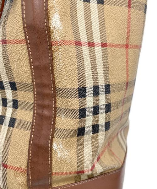 Burberry's（バーバリーズ）Burberry's (バーバリーズ) 巾着ショルダーバッグ ベージュの古着・服飾アイテム