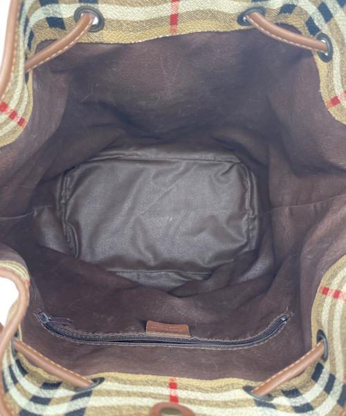 Burberry's（バーバリーズ）Burberry's (バーバリーズ) 巾着ショルダーバッグ ベージュの古着・服飾アイテム