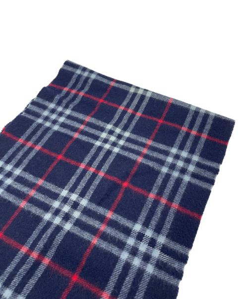 Burberry's（バーバリーズ）Burberry's (バーバリーズ) カシミヤマフラー ネイビーの古着・服飾アイテム
