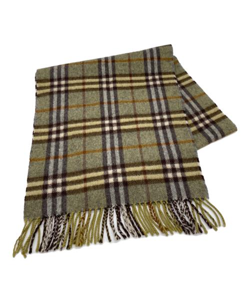 Burberry's（バーバリーズ）Burberry's (バーバリーズ) カシミヤマフラー ブラウンの古着・服飾アイテム