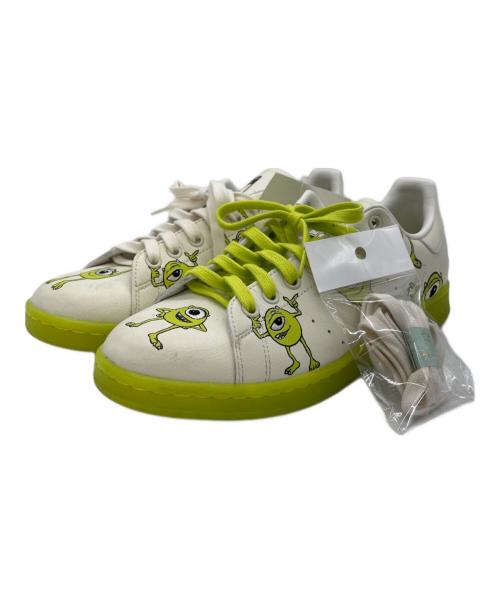 adidas（アディダス）adidas (アディダス) ローカットスニーカー ホワイト×グリーン サイズ:26.5の古着・服飾アイテム