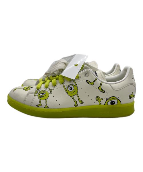 adidas（アディダス）adidas (アディダス) ローカットスニーカー ホワイト×グリーン サイズ:26.5の古着・服飾アイテム