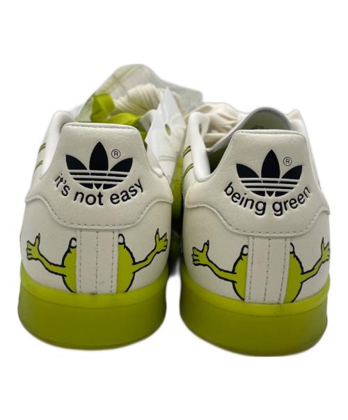 adidas（アディダス）adidas (アディダス) ローカットスニーカー ホワイト×グリーン サイズ:26.5の古着・服飾アイテム