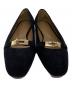 中古・古着 HERMES (エルメス) ケリーフラットパンプス ブラック サイズ:SIZE 37：35000円