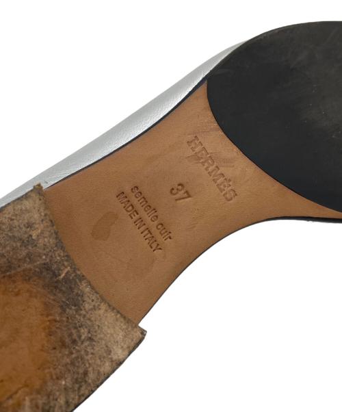 HERMES（エルメス）HERMES (エルメス) モカシンパリ シルバー サイズ:UK3の古着・服飾アイテム