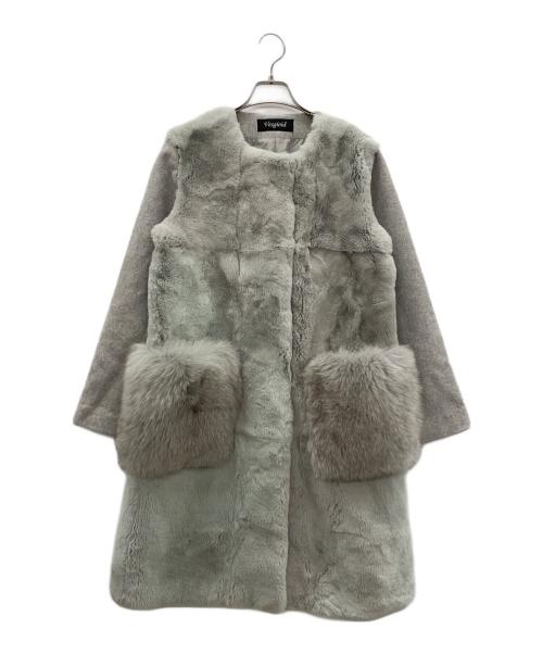 Vesgioia（ベスジョーヤ）Vesgioia (ベスジョーヤ) ファーコート グレー サイズ:FREEの古着・服飾アイテム