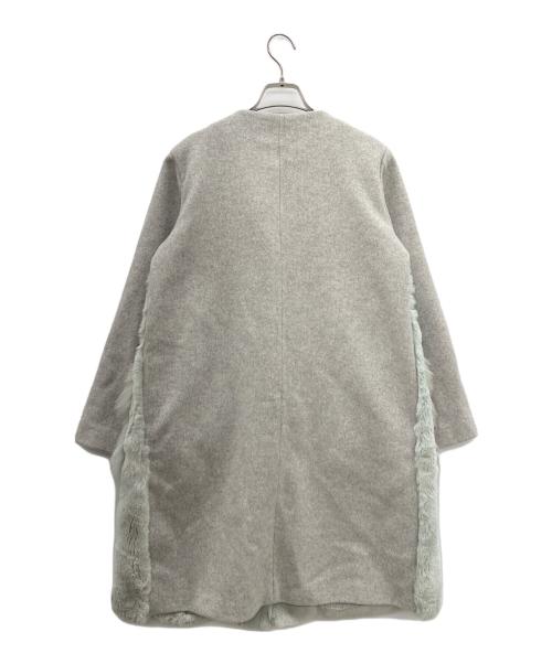 Vesgioia（ベスジョーヤ）Vesgioia (ベスジョーヤ) ファーコート グレー サイズ:FREEの古着・服飾アイテム
