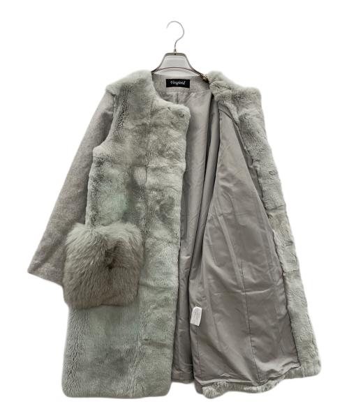 Vesgioia（ベスジョーヤ）Vesgioia (ベスジョーヤ) ファーコート グレー サイズ:FREEの古着・服飾アイテム