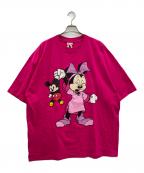 OLD Disneyオールドディズ二ー）の古着「ビッグシルエットTシャツ」｜ピンク