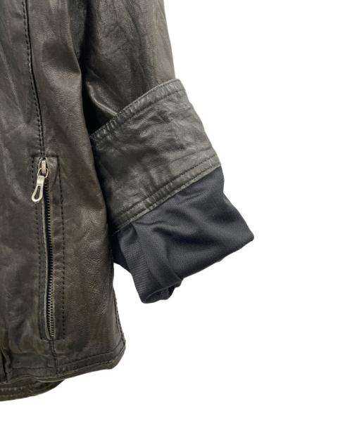 5351 pour les hommes（5351プールオム）5351 pour les hommes (5351プールオム) レザージャケット ブラック サイズ:2の古着・服飾アイテム