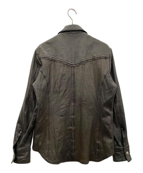 5351 pour les hommes（5351プールオム）5351 pour les hommes (5351プールオム) レザージャケット ブラック サイズ:2の古着・服飾アイテム