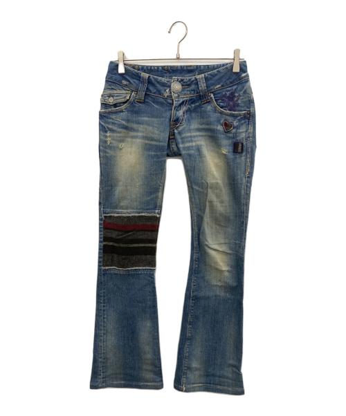 Hysteric Glamour（ヒステリックグラマー）Hysteric Glamour (ヒステリックグラマー) Y2Kデニムパンツ ブルー サイズ:XSの古着・服飾アイテム