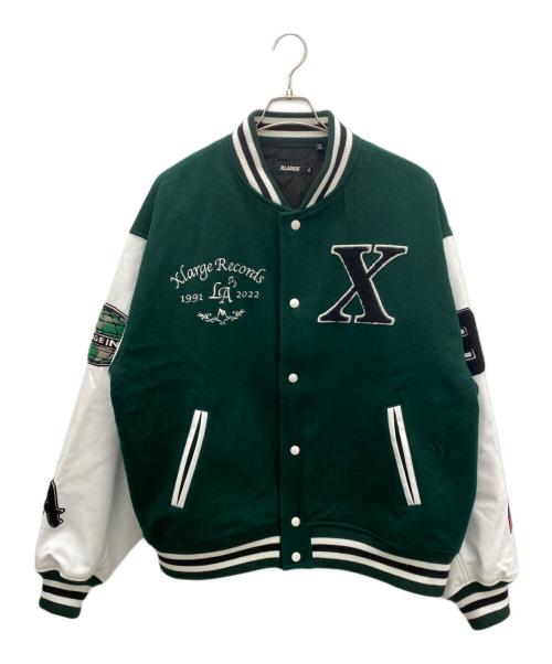 X-LARGE（エクストララージ）X-LARGE (エクストララージ) OGロゴバーシティジャケット グリーン サイズ:XLの古着・服飾アイテム