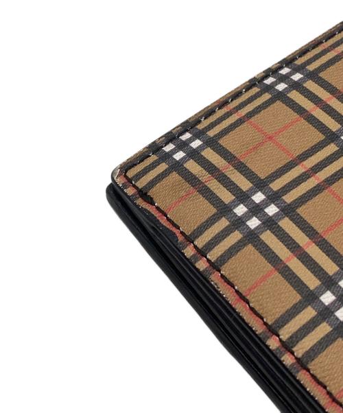 BURBERRY（バーバリー）BURBERRY (バーバリー) 長財布 ブラック×ブラウンの古着・服飾アイテム