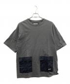 NEIGHBORHOODネイバーフッド）の古着「半袖カットソー」｜チャコールグレー