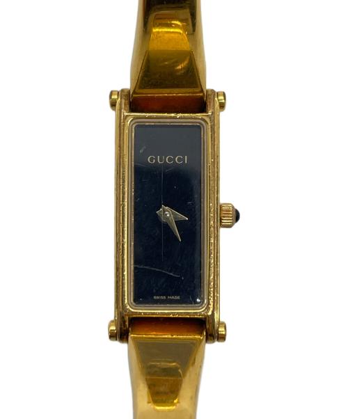 GUCCI（グッチ）GUCCI (グッチ) リストウォッチ ブラックの古着・服飾アイテム