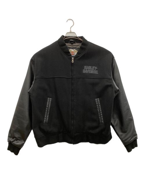 HARLEY-DAVIDSON（ハーレーダビッドソン）HARLEY-DAVIDSON (ハーレーダビッドソン) ブルゾン ブラック サイズ:Lの古着・服飾アイテム