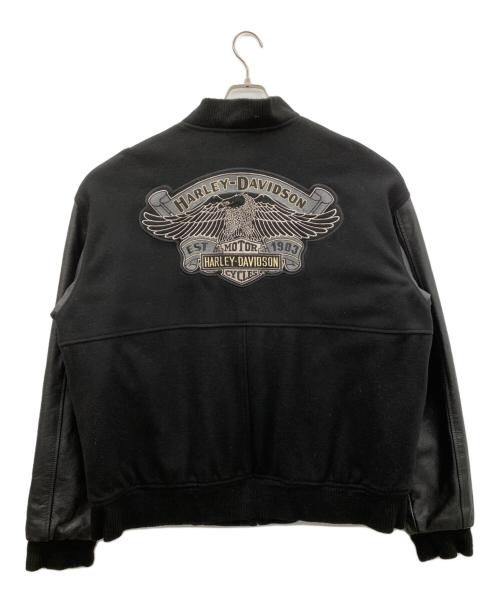 HARLEY-DAVIDSON（ハーレーダビッドソン）HARLEY-DAVIDSON (ハーレーダビッドソン) ブルゾン ブラック サイズ:Lの古着・服飾アイテム