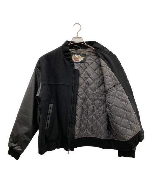 HARLEY-DAVIDSON（ハーレーダビッドソン）HARLEY-DAVIDSON (ハーレーダビッドソン) ブルゾン ブラック サイズ:Lの古着・服飾アイテム