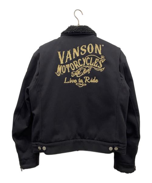VANSON（バンソン）VANSON (バンソン) 裏ボアジャケット ブラック サイズ:XLの古着・服飾アイテム