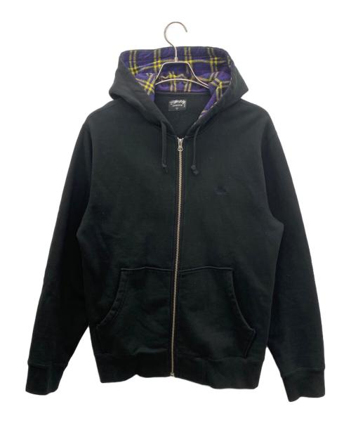 stussy（ステューシー）stussy (ステューシー) ジップパーカー ブラック サイズ:Lの古着・服飾アイテム