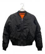 AVIREXアヴィレックス）の古着「MA-1ジャケット」｜ブラック