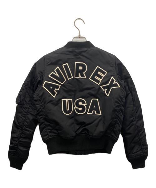 AVIREX（アヴィレックス）AVIREX (アヴィレックス) MA-1ジャケット ブラック サイズ:Sの古着・服飾アイテム