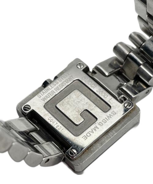 GUCCI（グッチ）GUCCI (グッチ) スクウェア型 腕時計 ブラックの古着・服飾アイテム