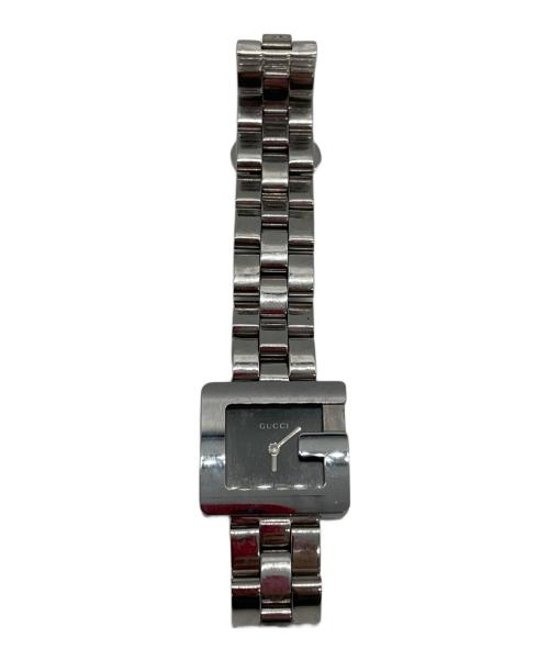 GUCCI（グッチ）GUCCI (グッチ) スクウェア型 腕時計 ブラックの古着・服飾アイテム