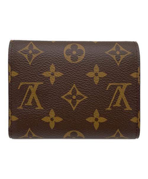 LOUIS VUITTON（ルイ ヴィトン）LOUIS VUITTON (ルイ ヴィトン) ボルトフォイユ・ヴィクトリーヌ ブラウン×ピンクの古着・服飾アイテム