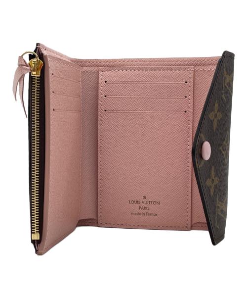 LOUIS VUITTON（ルイ ヴィトン）LOUIS VUITTON (ルイ ヴィトン) ボルトフォイユ・ヴィクトリーヌ ブラウン×ピンクの古着・服飾アイテム