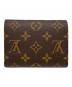 LOUIS VUITTON (ルイ ヴィトン) ボルトフォイユ・ヴィクトリーヌ ブラウン×ピンク：37000円
