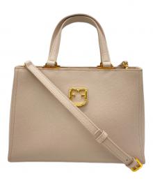 FURLA（フルラ）の古着「ハンドバッグ」｜ベージュ