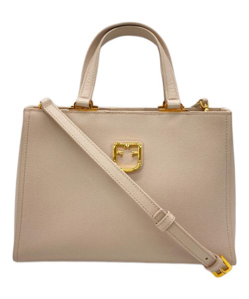FURLA（フルラ）FURLA (フルラ) ハンドバッグ ベージュの古着・服飾アイテム