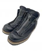 ATTACHMENTアタッチメント）の古着「フロントジップブーツ」｜ブラック