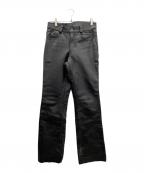 Schottショット）の古着「レザーパンツ」｜ブラック