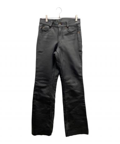 中古・古着通販】Schott (ショット) レザーパンツ ブラック サイズ