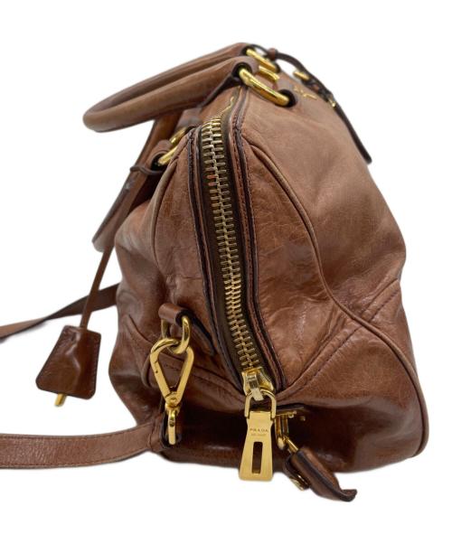 PRADA（プラダ）PRADA (プラダ) 2WAYショルダーバッグ ブラウンの古着・服飾アイテム