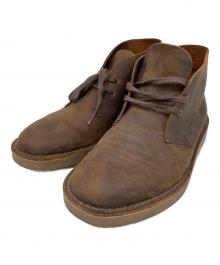 CLARKS ORIGINALS（クラークス オリジナルズ）の古着「オイルレザーチャッカーブーツ」｜ブラウン