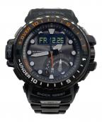 CASIOカシオ）の古着「デジアナウォッチ」｜ブラック×オレンジ