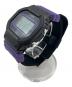 CASIO (カシオ) デジタルウォッチ ブラック パープル：9000円