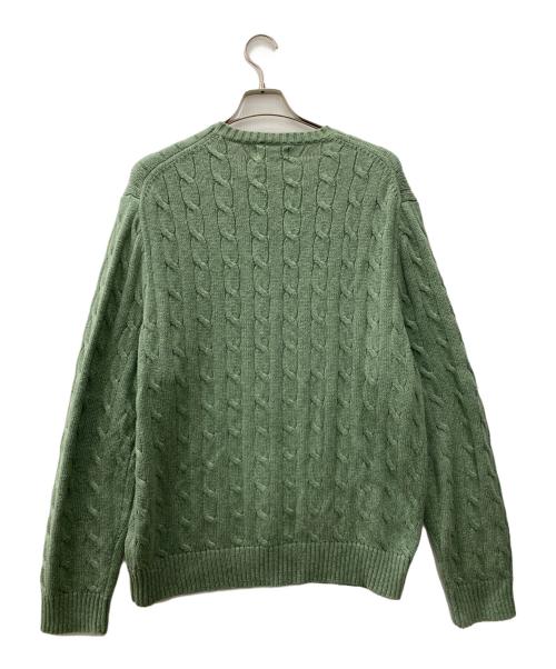 POLO RALPH LAUREN（ポロ・ラルフローレン）POLO RALPH LAUREN (ポロ・ラルフローレン) 厚手ニット グリーン サイズ:XLの古着・服飾アイテム