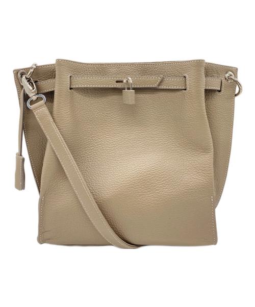 傳濱野（デンハマノ）傳濱野 (デンハマノ) ショルダーバッグ ベージュの古着・服飾アイテム