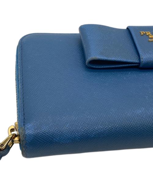 PRADA（プラダ）PRADA (プラダ) 長財布 ブルーの古着・服飾アイテム