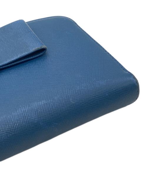 PRADA（プラダ）PRADA (プラダ) 長財布 ブルーの古着・服飾アイテム