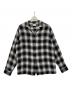 PENNEYS TOWNCRAFT（ペニーズタウンクラフト）の古着「オンブレチェックレーヨンシャツ」｜ブラック×ホワイト