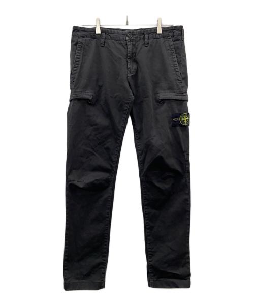 STONE ISLAND（ストーンアイランド）STONE ISLAND (ストーンアイランド) パンツ ブラック サイズ:81cm (W32)の古着・服飾アイテム