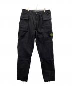 STONE ISLANDストーンアイランド）の古着「リップストップテーパードベイカーパンツ」｜ブラック