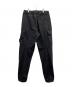 STONE ISLAND (ストーンアイランド) ガーメントダイコットンウールツイルシャーリングカーゴパンツ ブラック サイズ:81cm (W32)：32000円